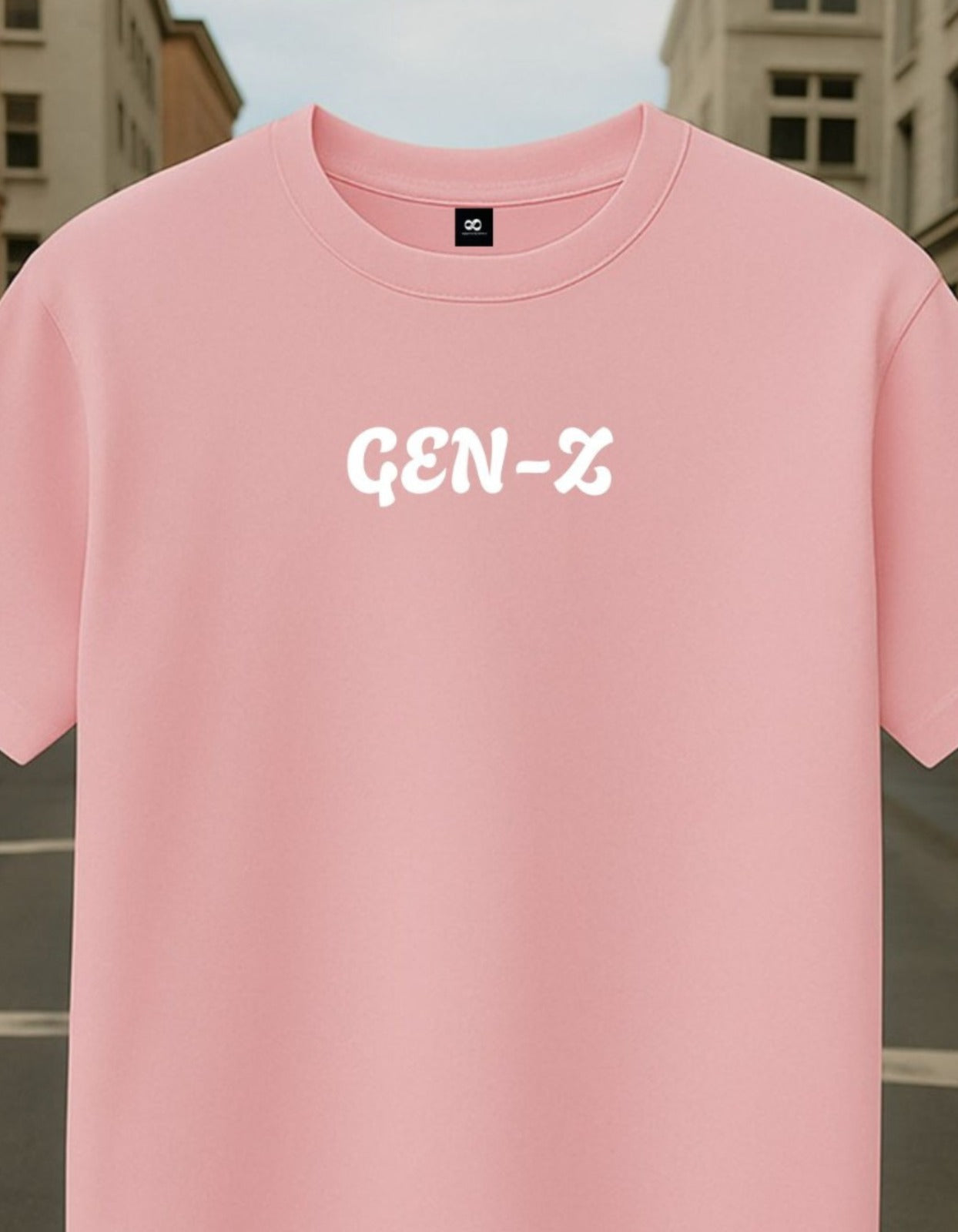PINK PREMUIM OVERSIZED FRENCH TERRY T-SHIRT 240 GSM QUOTE EXPLORE THE WORLD