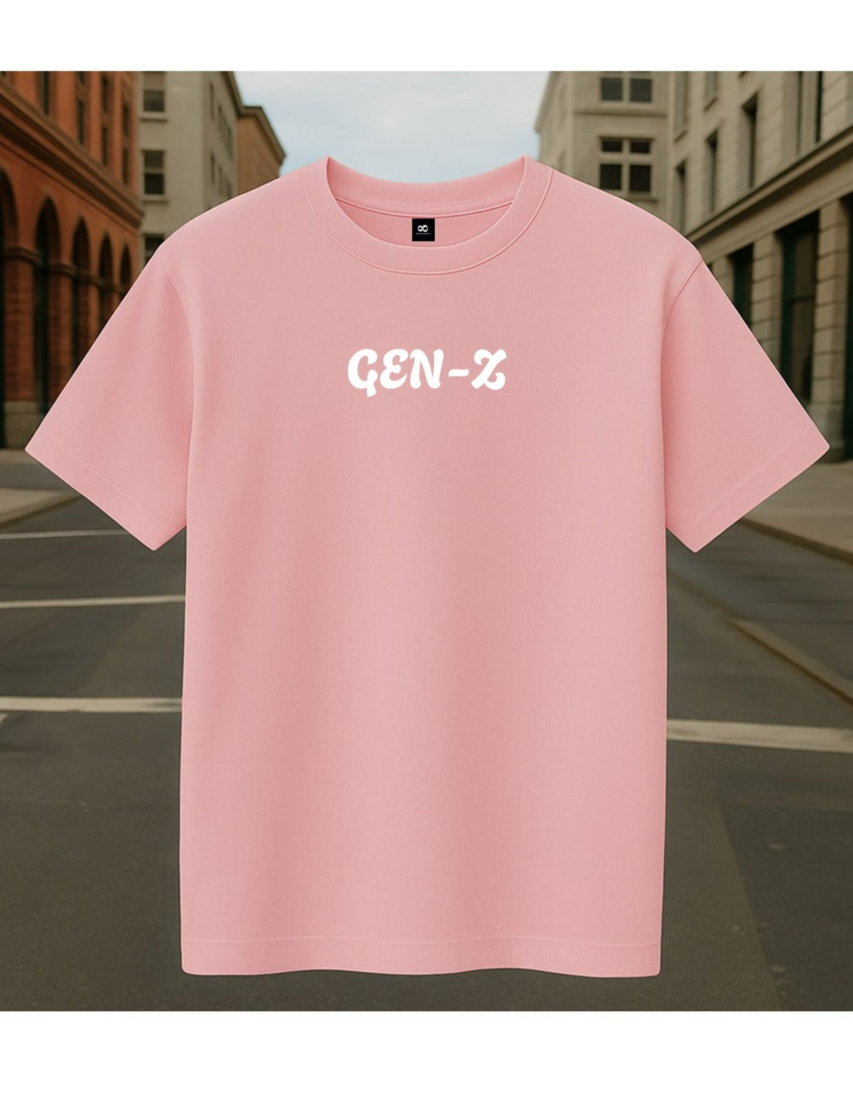 PINK PREMUIM OVERSIZED FRENCH TERRY T-SHIRT 240 GSM QUOTE EXPLORE THE WORLD