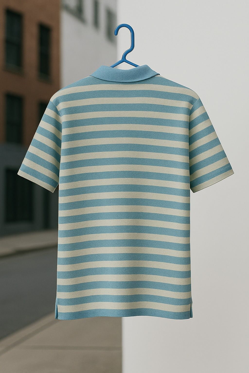 OVERSIZED BLUE WHITE STRIPES MENS PREMIUM WEAR