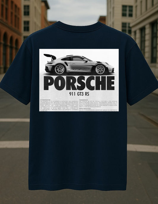 PORSCHE PREMIUM OVERSIZED TSHIRT FRENCH TERRY 240 GSM CUSTOMIZED PRINT