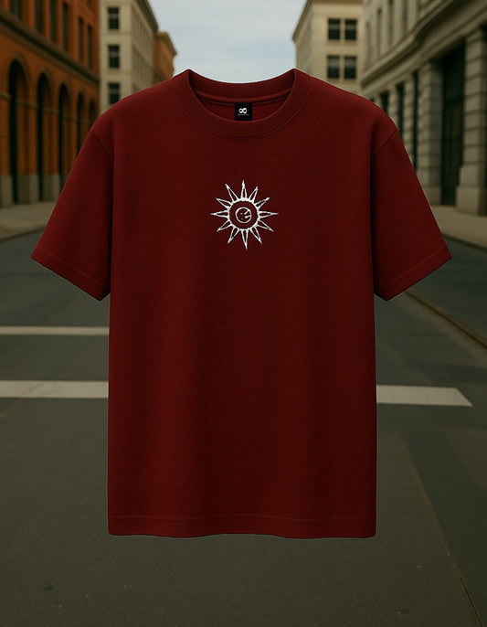 SUN MOON UNIQUE PREMIUM OVERSIZED TSHIRT 240 GSM FRENCH TERRY