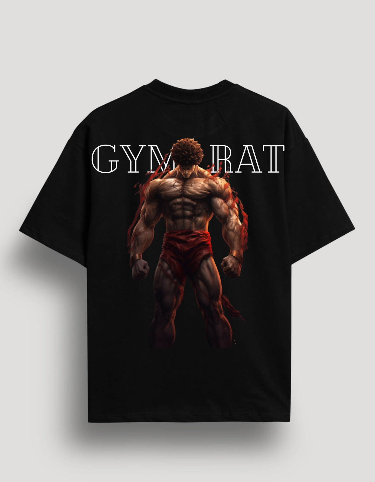 GOKU ANIMATED GYM OVERSIZED PREMIUM TSHIRT