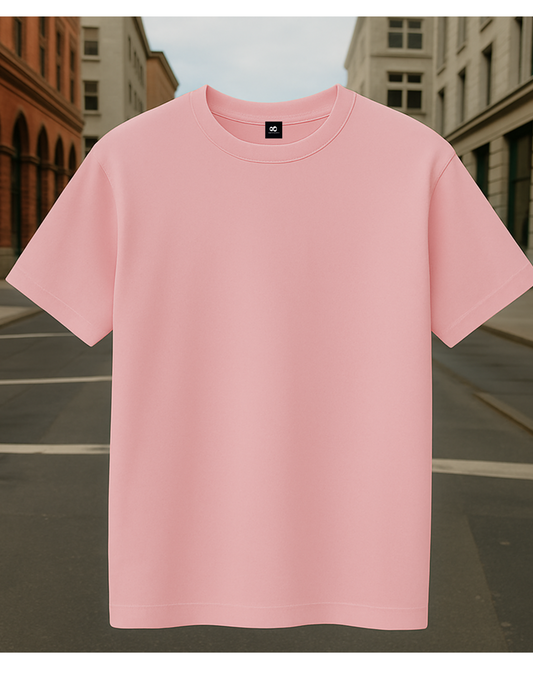 PINK PREMIUM FRENCH TERRY 240 GSM OVERSIZED T-SHIRT